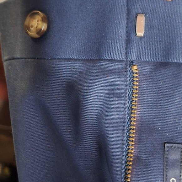 Roundtree & Yorke Big & Tall Work Slacks Navy Blue Khakis - Picture 10 of 11